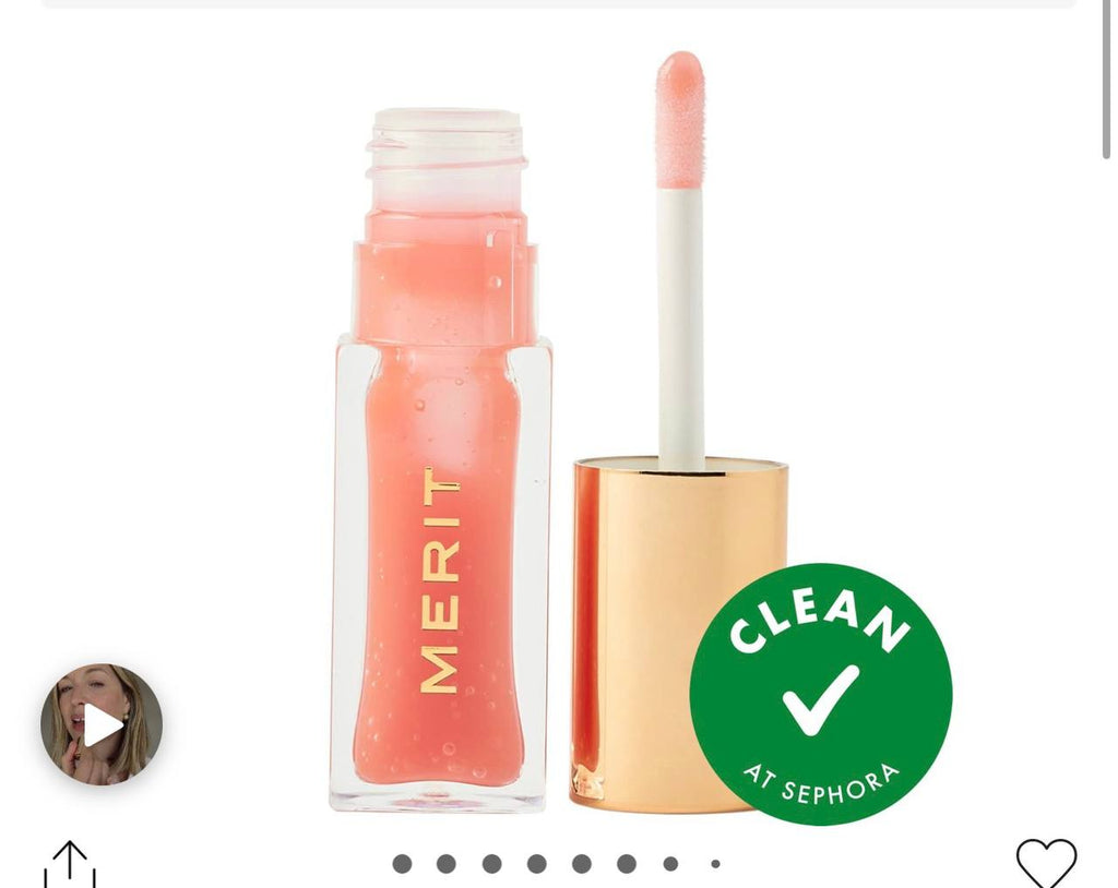 Merit lip oil; shade Jete (full size)