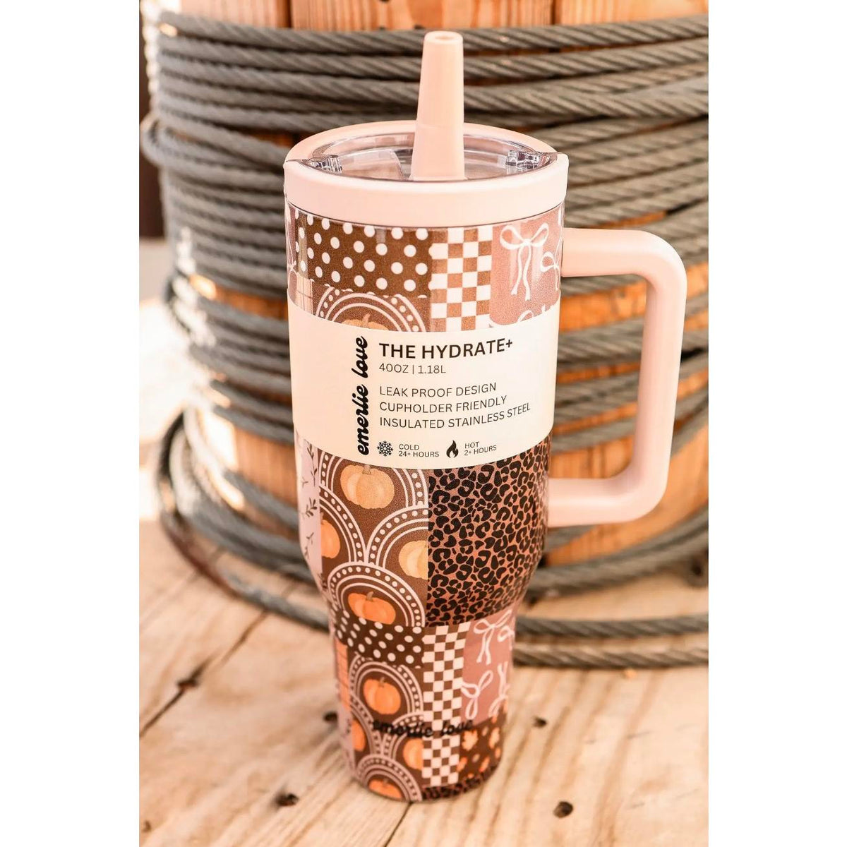 Fall Patchwork Tumbler - 40 oz.