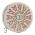 Dior Butterfly Embroidered Round Pouch