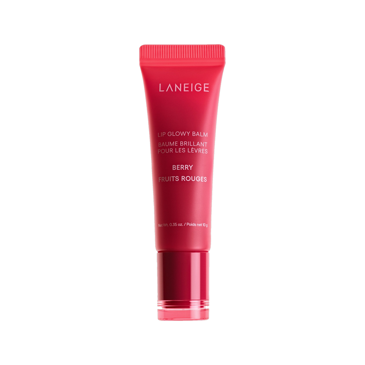 Laneige Lip Glowy Balm in Berry, pink-tinted glossy lip balm tube