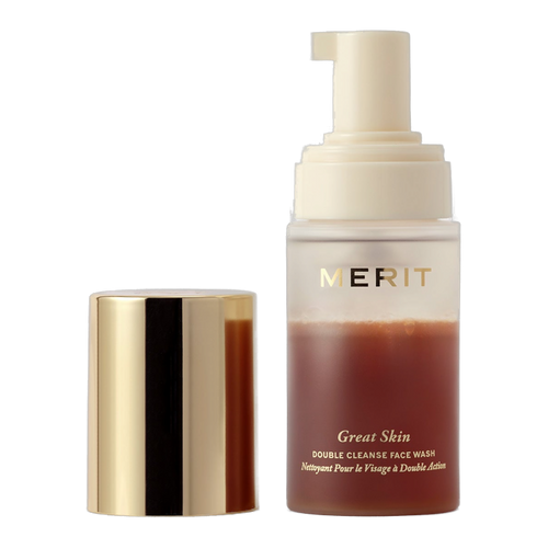 MERIT Great Skin Double Cleanse Face Wash - Travel Size 1.7 oz